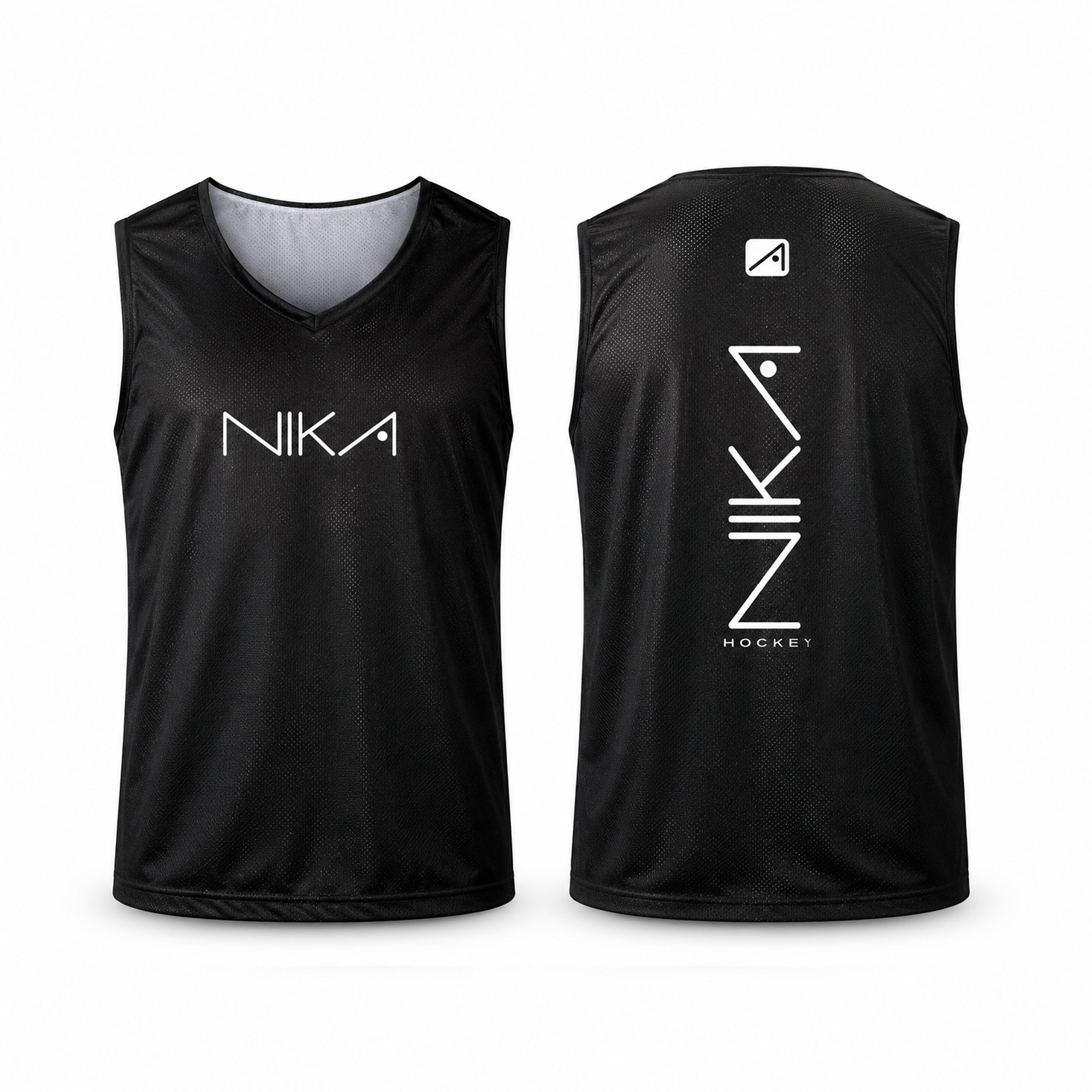Remera musculosa reversible Negro/Blanco