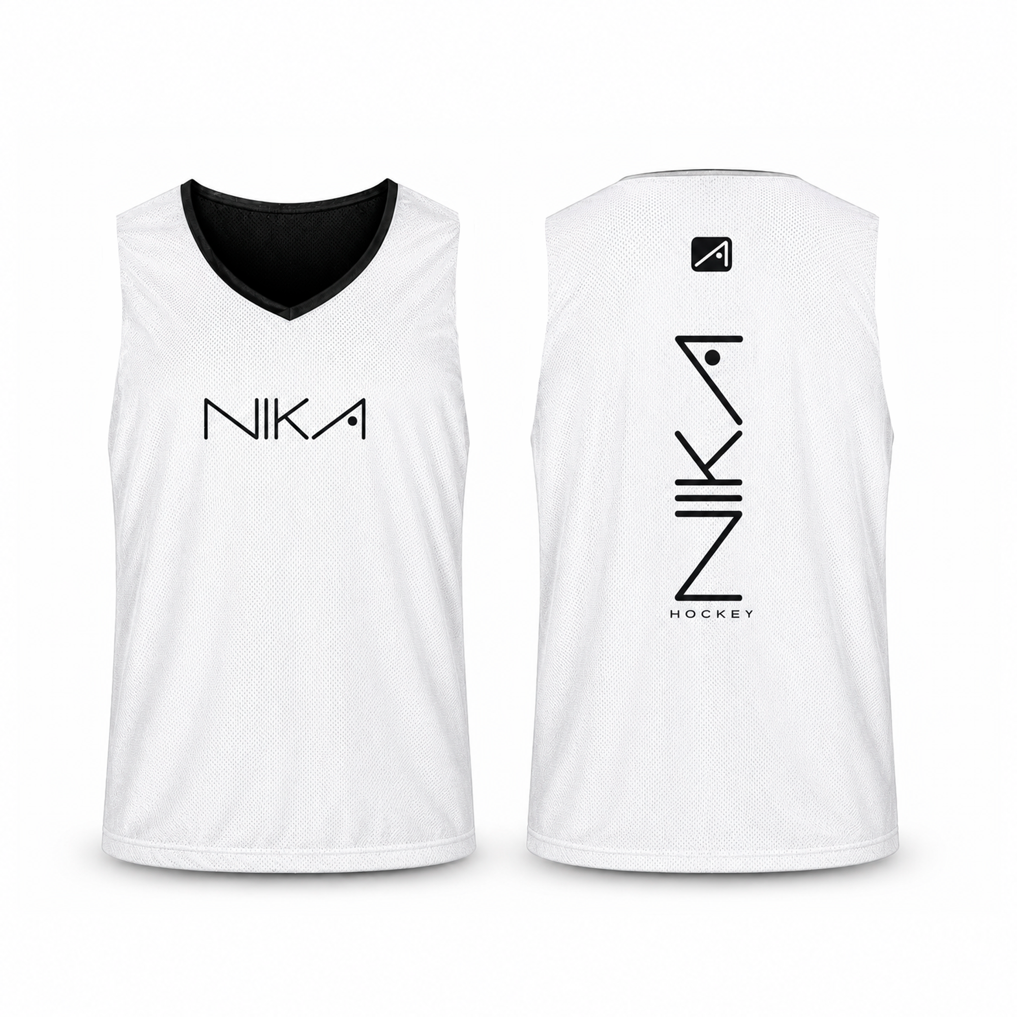 Remera musculosa reversible Negro/Blanco
