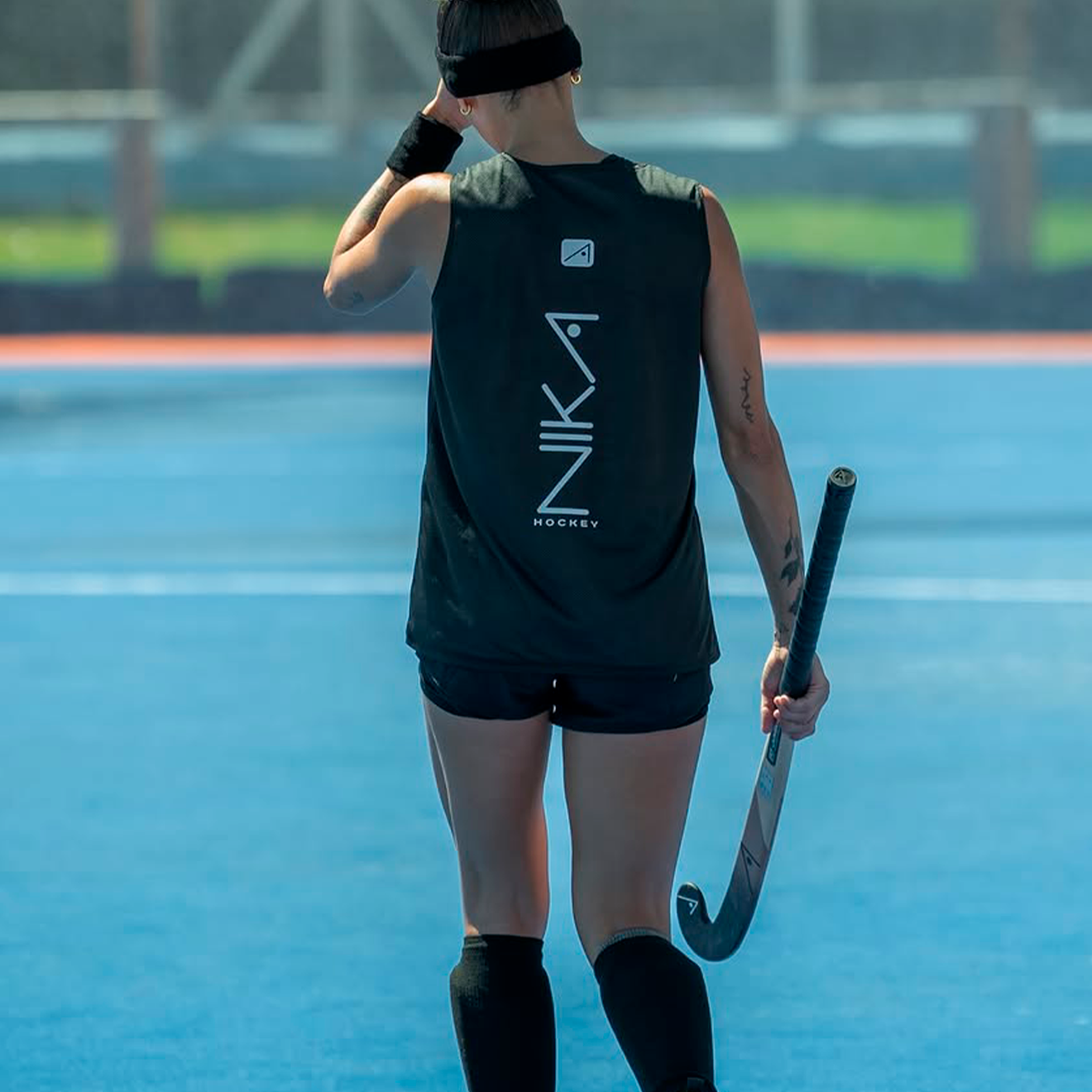 Remera musculosa reversible Negro/Blanco