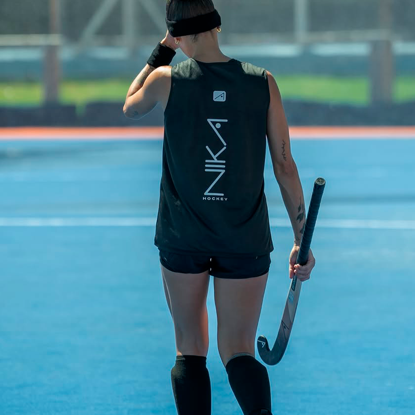 Remera musculosa reversible Negro/Blanco